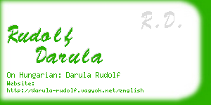 rudolf darula business card